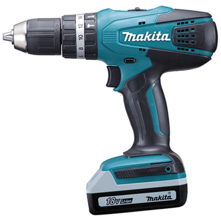 Picture of Makita | MAK/HP457DWE | Cordless 18V Percussion Driver Drill 13mm