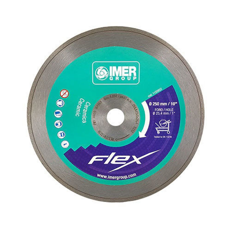 IMER DIAMOND BLADE Ø 250 mm For Tiles - Continuous Rim