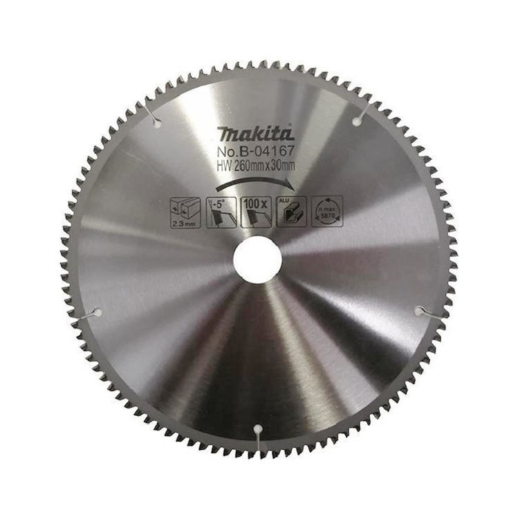 Picture of Makita Aluminium Cutting TCT Saw Blade | 260x30MM, 100 Teeth | B-04167