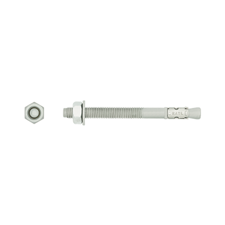 RAWLPLUG | R-XPT-HD-10065/5 - M10 X 65mm Hot Dip Galvanized Throughbolt